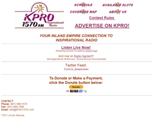Tablet Screenshot of kpro1570.com